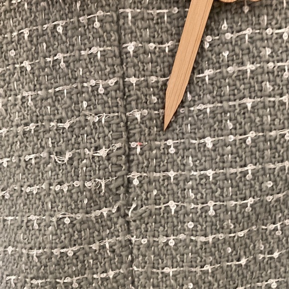 Express short green & white blazer, faux pockets size Medium - Picture 6 of 15